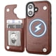 thumbnail image 1 of Funda tipo cartera OT ONETOP para iPhone 16 de 6.1 pulgadas, piel sintética, RFID, 1 of 9