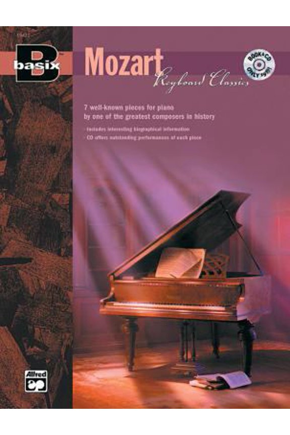 Pre-Owned Basix Keyboard Classics Mozart: 7 Well-Known Pieces for Piano by One of the Greatest Composers in History, Book & CD (Basix(R) Series) (Paperback) 0739017217 9780739017210