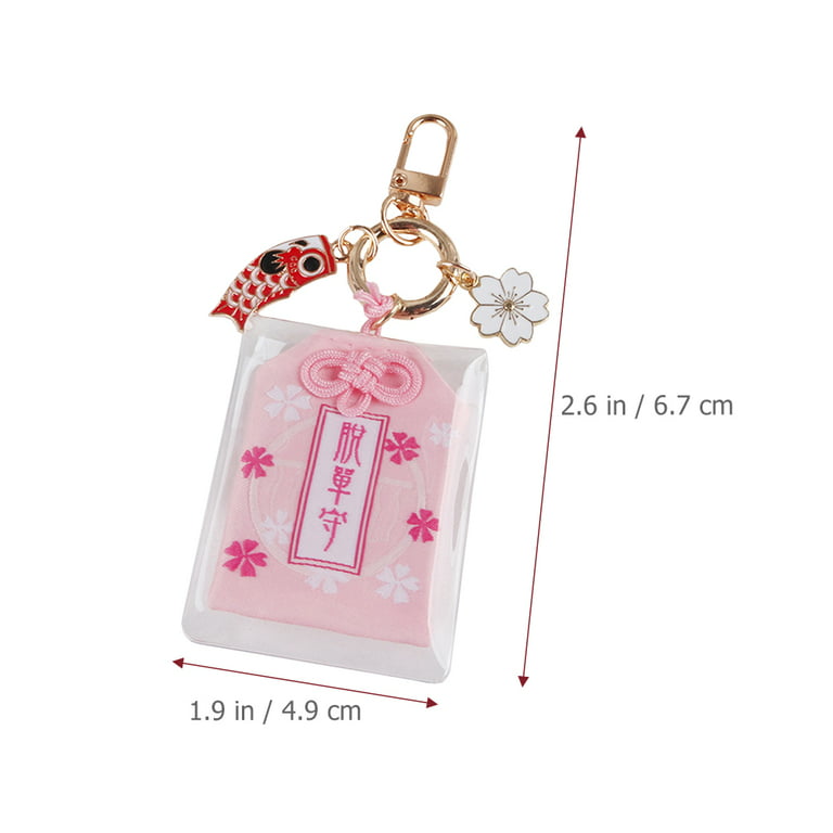 Homemaxs Japanese Keychain Omamori Charm Amulet Good Luck Car Shrine Charms Pendant Lucky Health Blessing Handbag Keychains Purse, Adult Unisex, Size