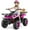 Pink, variant on OLAKIDS 24V Kids ATV Quad with 5Mph Max Speed, Spring Suspension, LED Lights, Music & Story Player, Big Tires, 2 Storage Spaces, Ride On Car for Boys Girls Ages 3+