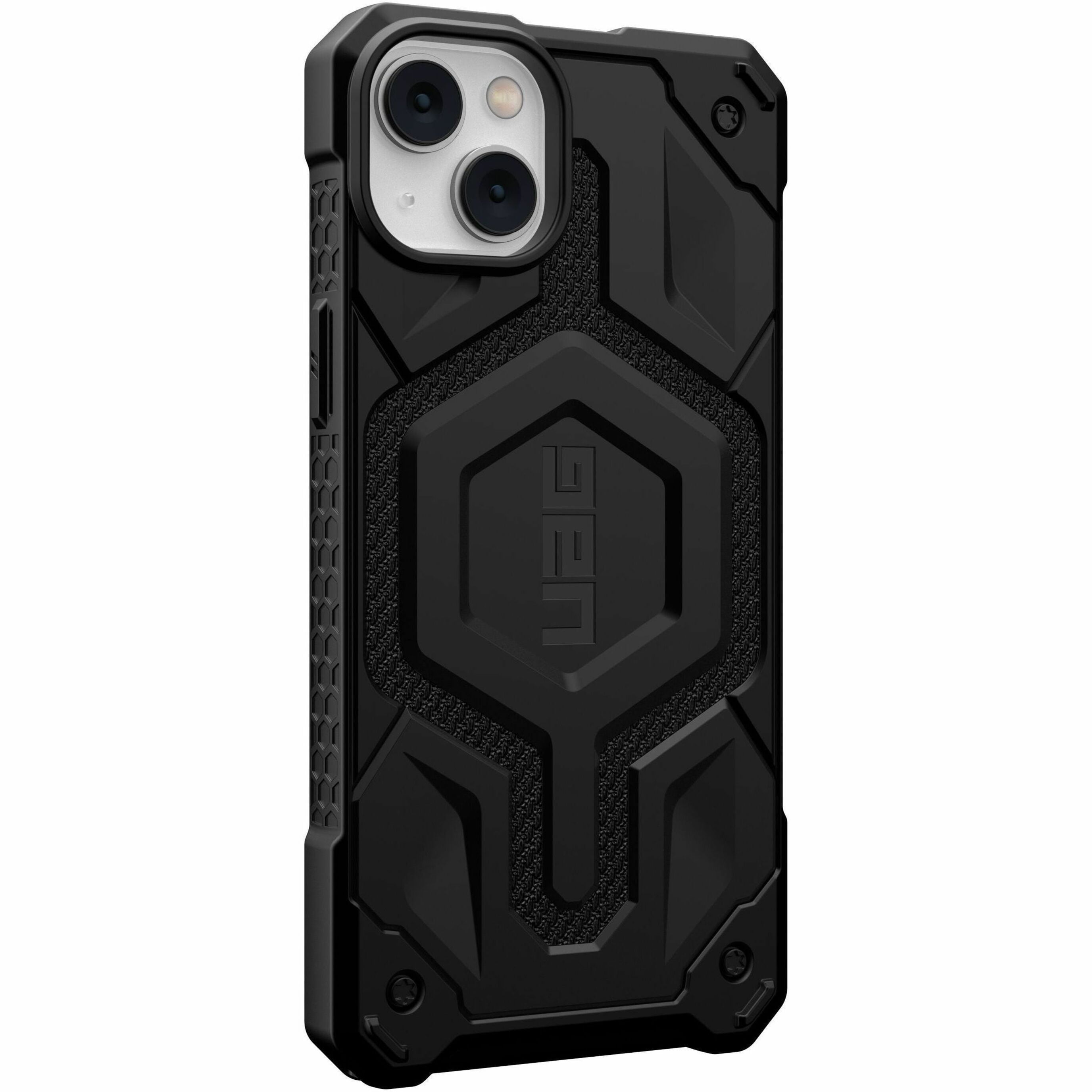 UAG iPhone 14 Plus Case Kevlar Black 6.7" Monarch Pro Built-in Magnet Compatible with MagSafe Charging Rugged Shockproof Dropproof Premium Protective Cover