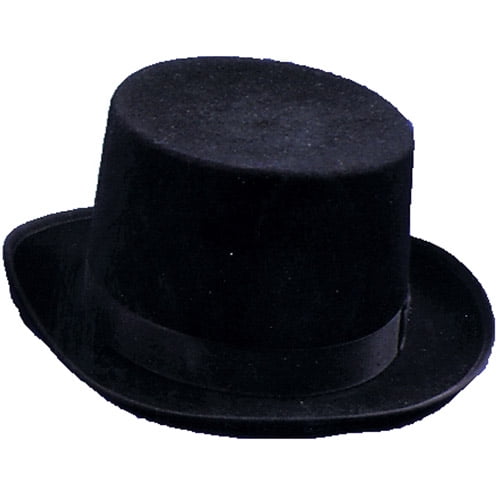 Generic Black Felt Quality Top Hat Adult Halloween Accessory