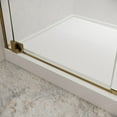 thumbnail image 6 of Seawin Flex X Duo Pivot and Inline Panel Shower Door 60 - 63 in. W x 72 in. H Satin Gold Hardware 3/8 inch (10 mm) and 5/16 inch (8 mm) Thick Clear Glass Satin Gold, 6 of 12