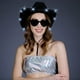thumbnail image 3 of Sombrero de Vaquera Espacial Divertido Funcredible con Luces Negras para Disfraz de Halloween, 3 of 3
