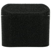 MUSEYA Small Car Trash Bin Black Plastic Car Storage for Kitchen Use 1Set