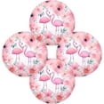 thumbnail image 2 of 1PC Place Mats Flowers Flamingo Round Placemat Heat-Resistant Placemats Dining Table Mat Circle Shape 15.4" for Kitchen/Dinner/Party/Restaurant Home Decor Gifts, 2 of 7