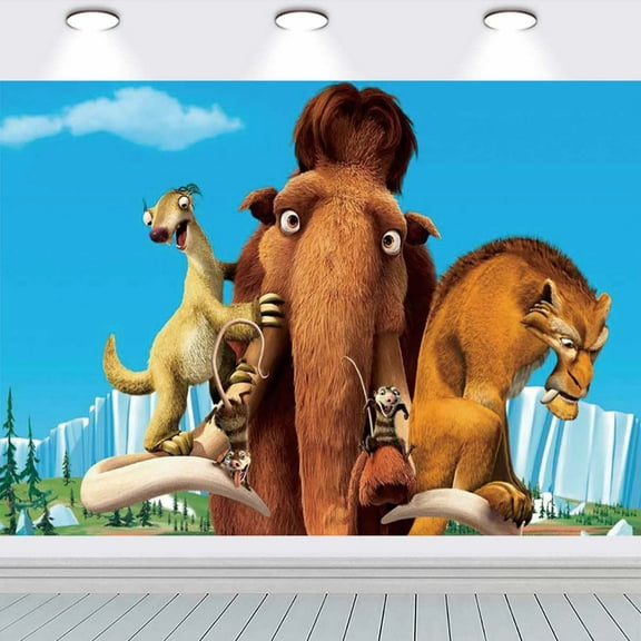 Ice Age Post school Wall Decor Birthday Banner Backdrop Background Party Supplies Taspestry