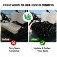 thumbnail image 4 of Golf Cart Seat Covers for 2 Seater, Christmas Black Soft Microfiber Cart Seat Towel Blanket, Winter Snowflakes Xmas Retro Absorbent Breathable Non Slip Bench Seats Protector for Golf Course 51"x31", 4 of 9