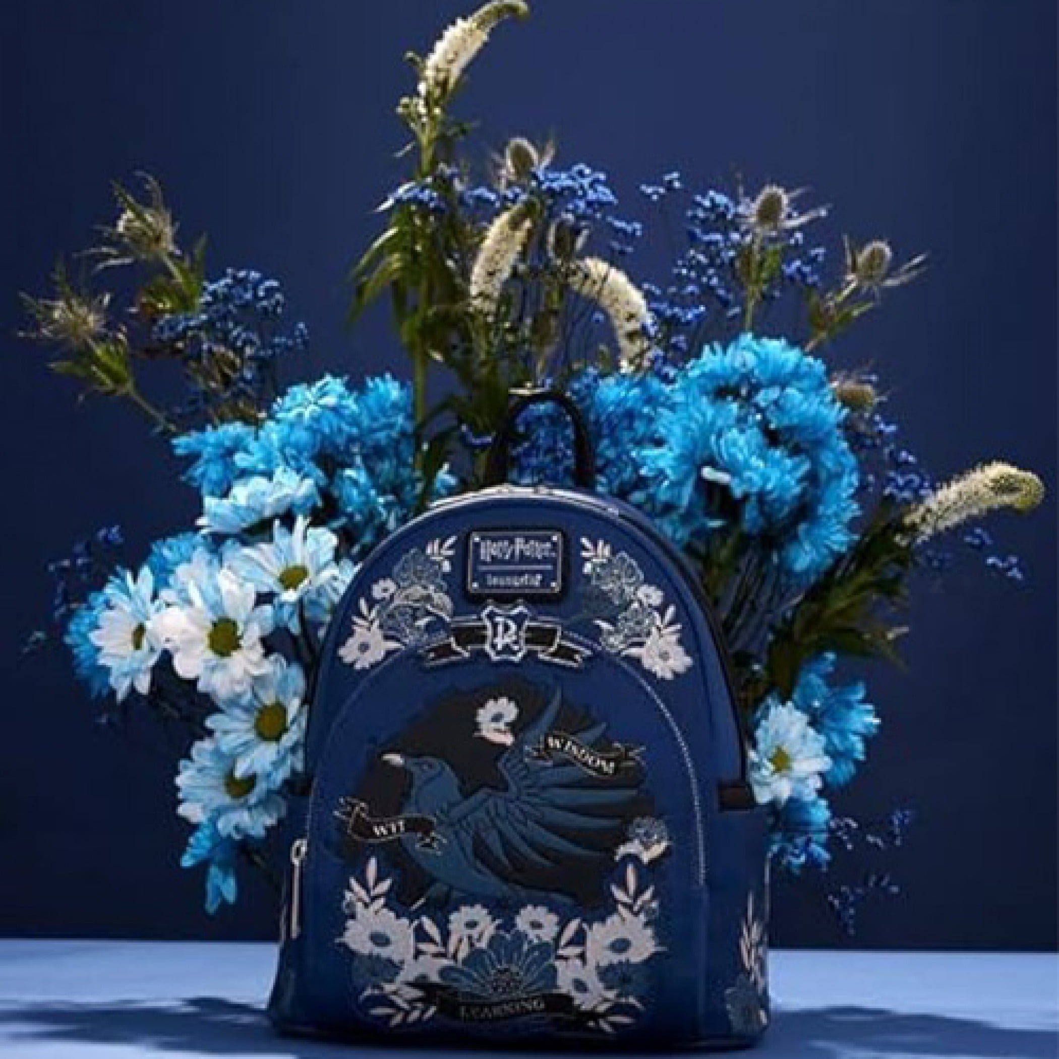 Harry Potter Ravenclaw House Floral Tattoo Mini Backpack 2024 Loungefly