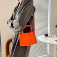 thumbnail image 4 of Bolso de mano de fieltro para mujer bolsa de mano de Ehuebsd diseñador informal Color sólido puro portátil Mini ASA superior, 4 of 9