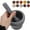 Black, variant on Ikeay Grinding Tool Set, Pestle and Mortar Natural Wooden 6.7 Inch Stone Cup Crusher Set Hand Grinder for Herbs Pesto &, Garlic Peeler