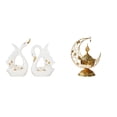 thumbnail image 1 of Elegante Cisne De Cerámica Y Quemador De Incienso árabe Antiguo, Escultura Decorativa Para Estantería, Armario, Sala De Estar, Chimenea, Adorno Para El Hogar., 1 of 8
