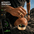 thumbnail image 5 of Wrongduck Fitness Tracking Ring with Stainless Steel Matte Finish, IP68 Waterproof Design, Sleep and Activity Tracking Ring with Magnetic Charging Cable, 5 of 7