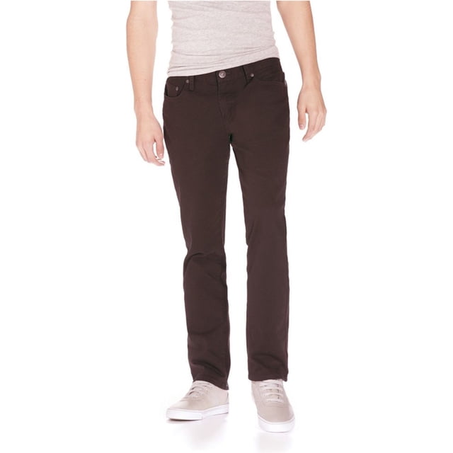 Aeropostale Hombre Bowery Straight Light Slim Fit Jeans, Gris, 32W x 30L Aeropostale Ajustado