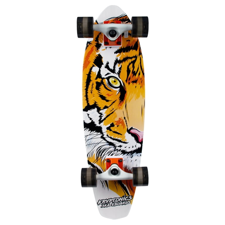 Kryptonics Tiger Eye Cruiser Skateboard - Deck, 60mm Wheels