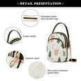thumbnail image 4 of FORMRS Crossbody Bag for Women Quilted Travel Shoulder Cell Phone Purse with Chain Strap Handbag, Beige Christmas Cups, 4 of 7