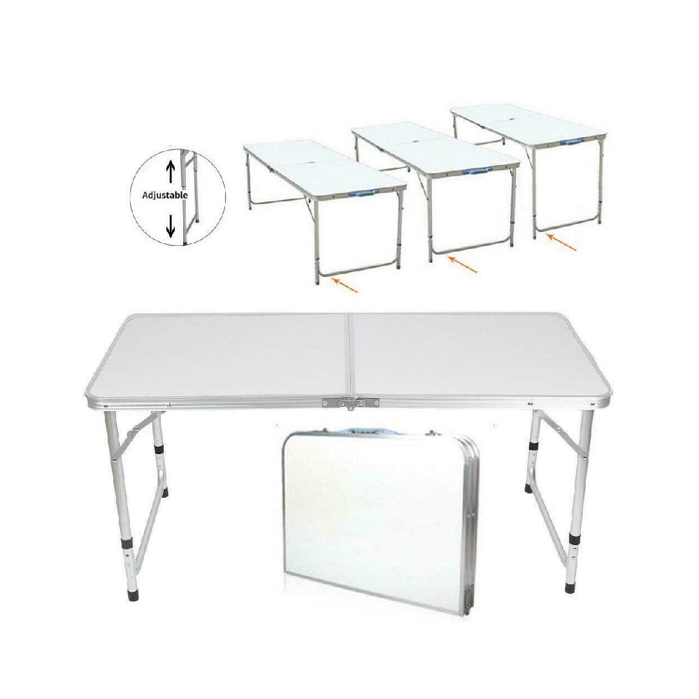 4/6ft Aluminum Camping Folding Table Portable Table Outdoor Camping Picnic BBQ 