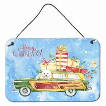 Carolines Treasures CK2395DS812 Merry Christmas Bichon Fris? Wall or Door Hanging Prints  8x12 multicolor