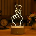 thumbnail image 1 of TIMIFIS Valentines Day Decor Valentines Day Gift 3D Creative Light Led Usb Display Light Lamp Acrylic Night Light LED Lamp, 1 of 6