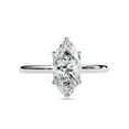 thumbnail image 2 of IGI Certified Lab Grown Diamond Solitaire Engagement Rings For Women, Center 10x5mm Marquise Cut 6-Prong Anniversary Wedding Ring In 14K Solid White Gold F-G, VS-SI Quality (0.80 Cttw) Ring Size-8, 2 of 6