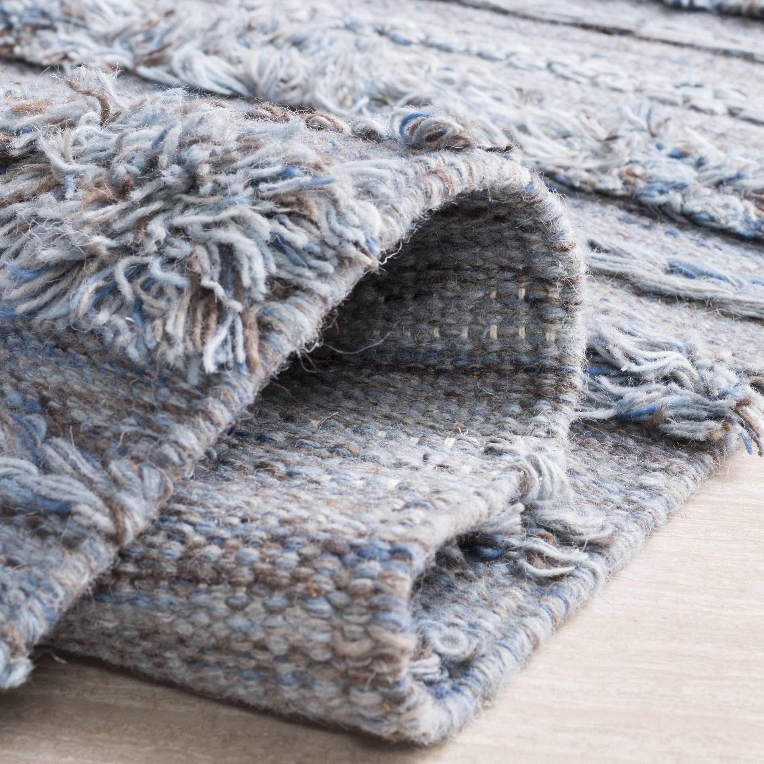SAFAVIEH Vermont Zavanna Striped Area Rug, Grey/Blue, 4' x 6'