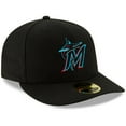 thumbnail image 3 of Men's New Era Black Miami Marlins Authentic Collection On-Field Low Profile 59FIFTY Fitted Hat, 3 of 5