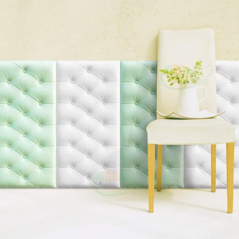 60×30cm 3D Brick Wall Tile Stickers Self-adhesive Foam Wallpaper DIY Home Decor 