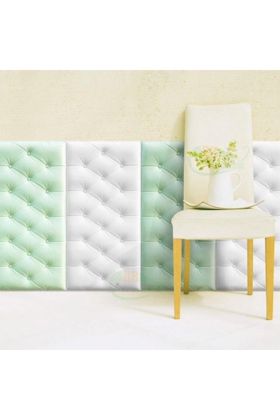 3D Wall Stickers Three-Dimensional Self-Adhesive Thicken Tatami Anti-Collision Wall Mat Soft Cushion for Children's Bedroom Playroom