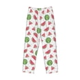 thumbnail image 4 of Xecao Hand Drawn Watermelon Men's Straight Lounge Pajama Pants: The Ultimate in Comfortable Sleepwear, 4 of 9