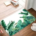 thumbnail image 5 of 1pc Tropical Leaves and Birds Absorbent Non-Slip Bathroom Thickened Flannel Rug Decor,Soft,Quick Drying,Suitable For Indoor/outdoor Use,Bathrooms,Bedrooms,Kitchens,Terrace,Laundry Rooms,16"x24", 5 of 9