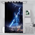 Star Wars Compartment shower curtain for small bathroom, cute shower