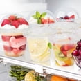 thumbnail image 5 of 100 Pack 9 oz Clear Plastic Cups with Lids, Disposable Cups with Dome Lids No Hole, Ideal for Ice Cream, Cold Drinks, Fruit, Dessert, Yogurt Parfait, 5 of 5