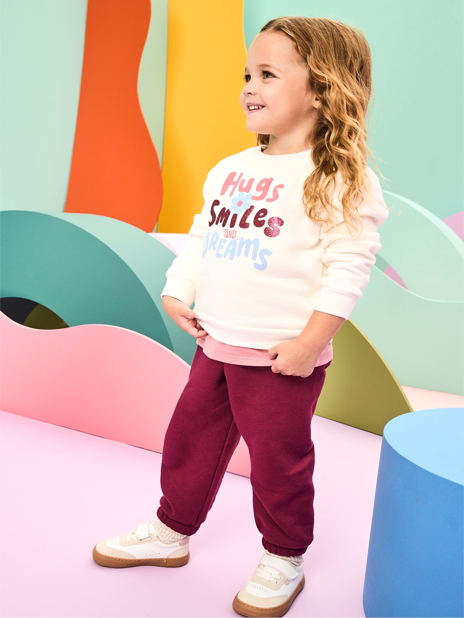 Garanimals Baby & Toddler Girl Outfit Set, 2-Piece Fleece, Sizes 0-6T
