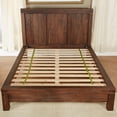 thumbnail image 3 of Solid Wood Platform Bed in Brick Brown Finish, 3 of 7