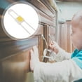 thumbnail image 2 of MEIBUTYUP 4-Pack White Sliding Cabinet Locks Child Safety Latches for Kitchen Cupboards, Secure and Easy to Use, 2 of 8