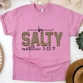 thumbnail image 1 of Be Salty Matthew 5:15 Christian Leopard Print T-Shirt, Azalea, Size 3XL, 1 of 6