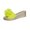 Yellow, variant on Shrysg Women's Peep Toe Wedge Slippers Lightweight Non-Slip Comfort Summer Party Beach Sandals Black