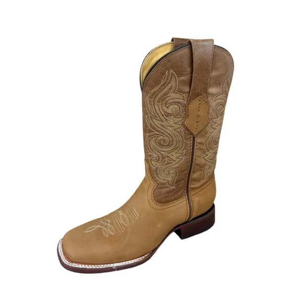 Men's Leather Cowboy Crème Mid-Calf Boots