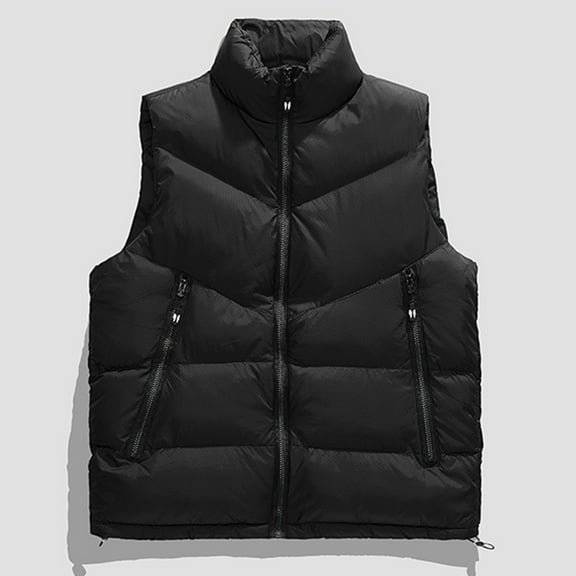 Wancir Men'S Winter Lightweight Puffer Vest Sleeveless Jacket Casual Puffy Vests