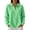 Fluorescent Green #127, variant on Long Sleeve Shirts for Women V Neck Collared Waffle Knit Loose Fit Cute Tops, XL