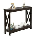 HomGarden Slim Modern Console Table, Espresso Small Space Entry 2