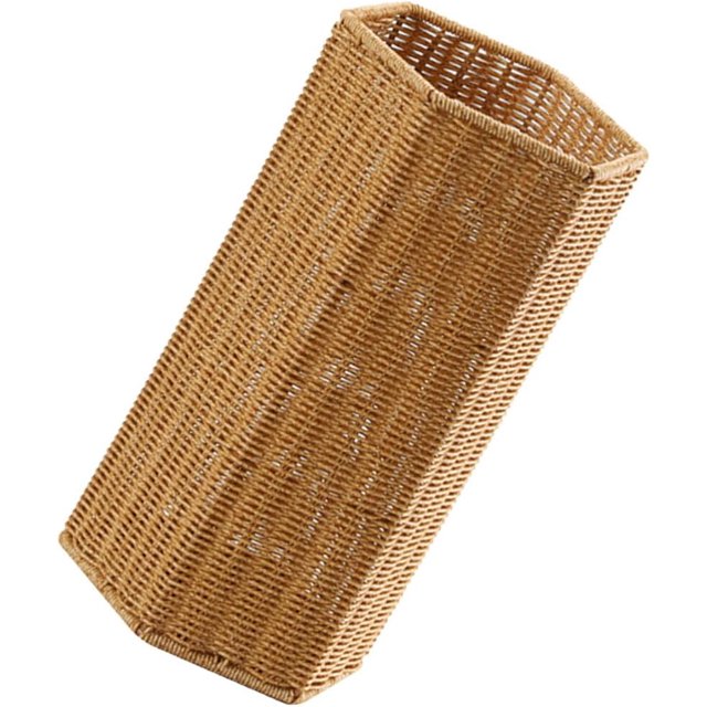 Mobestech Artificial Rattan Umbrella Holder Plastic Storage Stand for Indoor Use Capacity Umbrella Organizer for Entryway Home Office Yoga Mat Storage