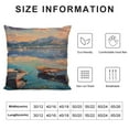 thumbnail image 6 of Nawypu Pillow Cover Spring Scene Town Beach Nature Parks View Tourism Post Outdoor Explore Decorative Throw Pillows Cushion Cover for Bedroom Sofa Living Room 2pcs, 6 of 6