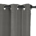thumbnail image 3 of TWOPAGES 100 W X 96 L Inch Curtain Outdoor Grommet Top Waterproof Thermal Insulated Drape, 1 Panel, Taupe, 3 of 5