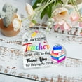 thumbnail image 6 of Gifts For Teacher Women, Teacher Gifts For Birthday, Appreciation Week, Back To School, Teacher Appreciation Gifts From Students, Acrylic Hearts Plaques for Teacher, 6 of 6