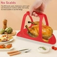 thumbnail image 5 of a Silicone Turkey Lifter, Non Stick Turkey Lifter, Turkey Roasting Sling Oven Baking Mat for Home Cooking (Red), 5 of 7