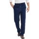 thumbnail image 1 of Jeans de cintura elástica para hombre, pantalones casuales de sarga Azul oscuro 50W x 32L Azul oscuro 50W x 32L Xishao ropa, 1 of 2