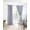 Blue, variant on Boho Gray Blackout Curtains 72 Inches Long for Bedroom, White Chevron Stripes Abstract Geometric Thermal Insulated Room Darkening Black Out Window Curtain Panels Grommet Drapes for Living Room