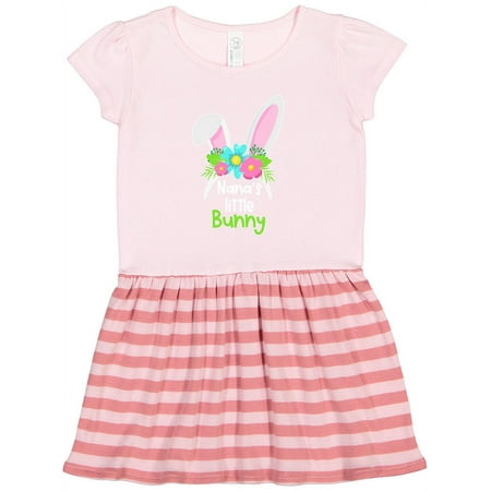 

Inktastic Nana s Little Bunny Cute Easter Bunny Ears Gift Toddler Girl Dress