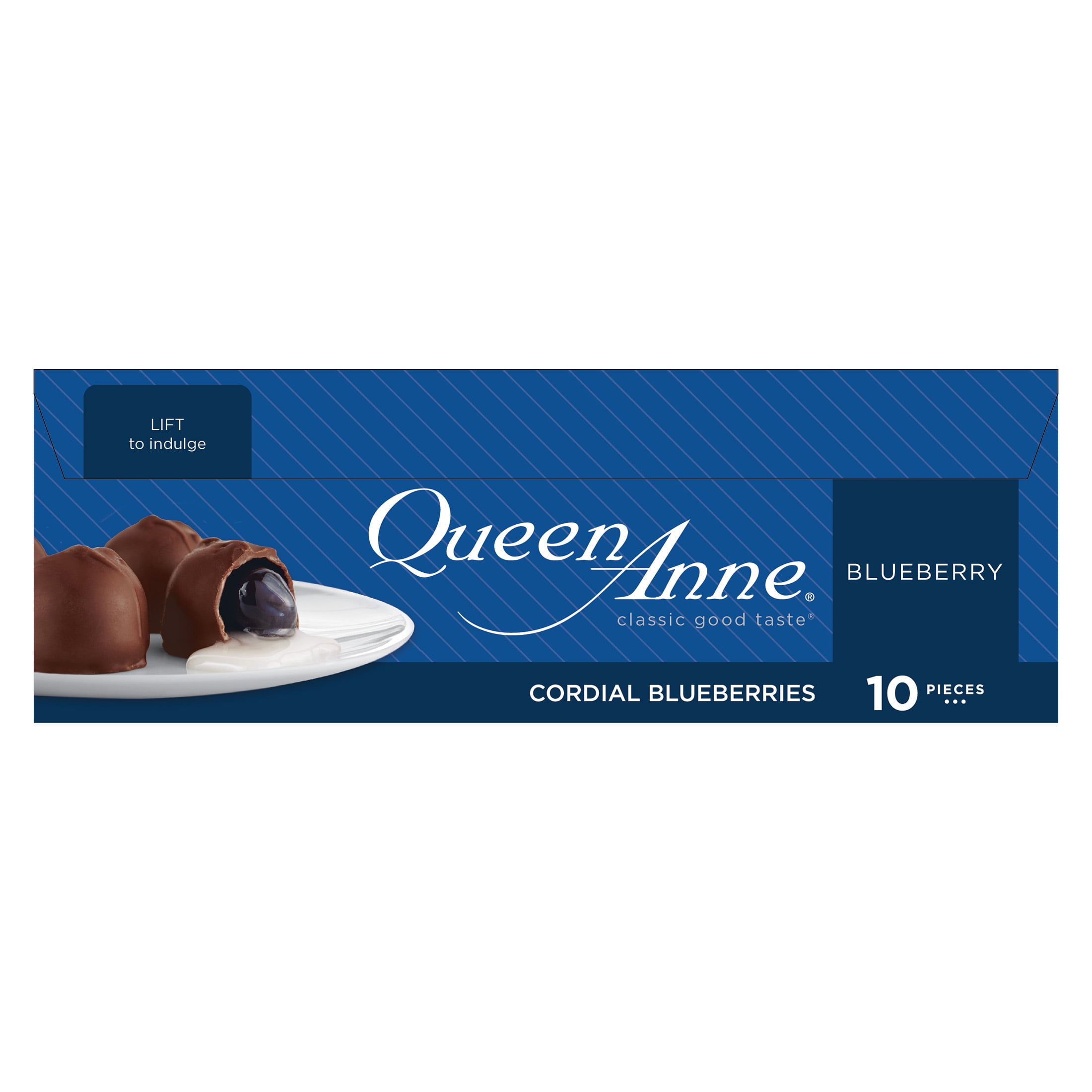 (2 pack) Queen Anne Milk Chocolate Cordial Blueberries, 5.6 oz, 10 Pieces